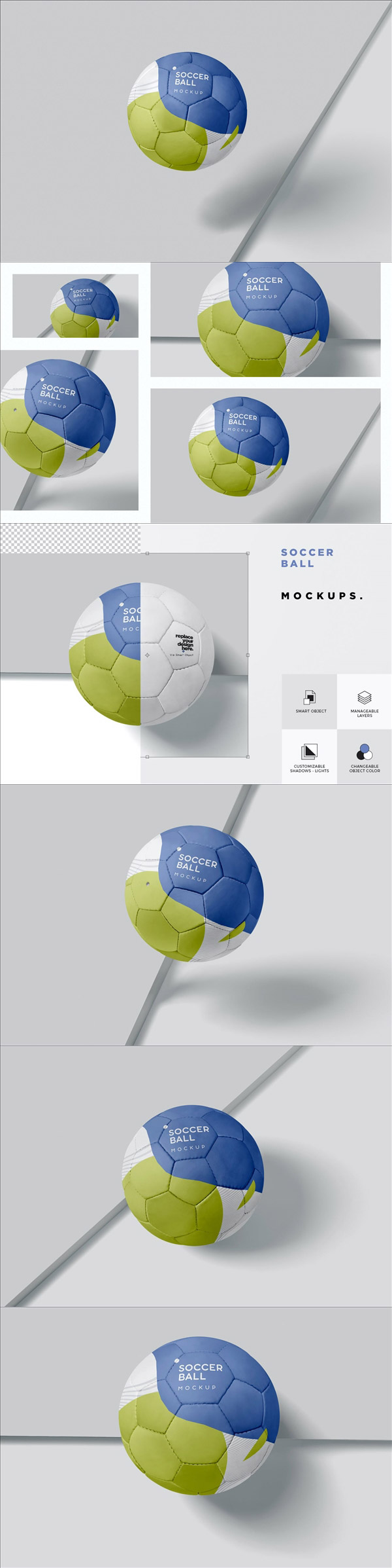 足球运动品牌Logo样机