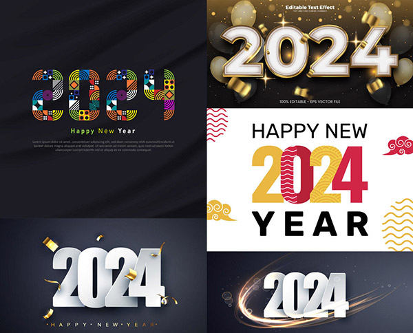 立体创意2024字体设计