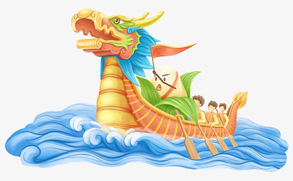 端午节卡通赛龙舟